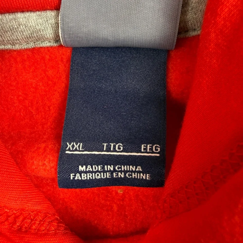 Nike‎ Hoodie Mens XXL Red Pullover Logo Sweatshirt Athleisure Sportswear Retro